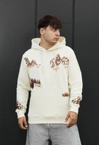 Мужской худи стаф молочный с принтом спортивный Staff print milk XL (401608)
