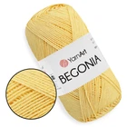 YarnArt Begonia, Жовтий №4653 - 100% мерсеризована бавовна, турецька літня пряжа для в'язання спицями та гачком, Ярн Арт Бегонія, нитки для в'язання