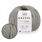 Gazzal XL Baby Wool, Светло-серый №817 – полушерстяная пряжа с кашемиром и акрилом Беби Вул ХЛ, 50 г / 100 м, для свитеров, шапок и шарфов