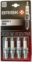 Свеча зажигания ВАЗ 2108-2115 Brisk Super (инжектор), к-т (4 шт.) блистер