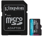 Карта памяти Kingston 128GB microSDXC сlass 10 UHS-I U3 V30 A2 Canvas Go Plus G4 (SDCG4/128GB)