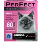 Лікувальний припарат для котів до 4 кг Ветсинтез PerFect TRIO краплі 0,6 мл піпетка - 3 шт