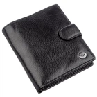 Небольшой кожаный кошелек ST Leather 18832 черный