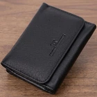 Шкіряний лаконічний гаманець для жінок ST Leather 22506 чорний