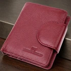 Женский кошелек вертикального типа из натуральной кожи ST Leather 22452 бордовый