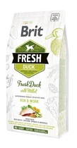 Сухой корм Brit Fresh Active Run & Work для активных взрослых собак с уткой и пшеном