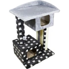 Когтеточка для кошек Lucky Pet дом "Каньон" мех, серый