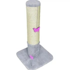 Дряпка для котів Lucky Pet "Стовпчик круглий" сірий h73см, 38X38X73 см