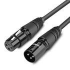 Кабель мультимедийный XLR M to XLR F 3.0m AV130 black Ugreen (20711)