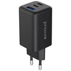Зарядное устройство Proove Pocket GaN 65W Сетевой адаптер 2Type-C/USB с быстрой зарядкой QC4+/PD3.0, Черный
