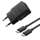 Зарядное устройство Baseus Palm Fast Charger 30W Сетевой адаптер Type-C с быстрой зарядкой QC3.0/PD3.0 и кабелем Type-C to Type-C 60W, Черный