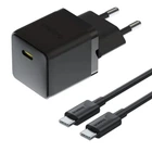 Зарядний пристрій Baseus Palm Fast Charger 20W Мережевий адаптер Type-C зі швидкою зарядкою PD3.0/PD2.0/QC3.0/PPS та кабелем Type-C to Type-C 60W, Чорний