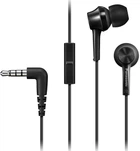Навушники Panasonic RP-TCM115G-K вкладиші з мікрофоном 3.5 мм кабель 1.1 м Чорні (RP-TCM115GCK)