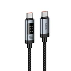 Кабель HOCO Type-C to Type-C Lord digital display charging data cable U148 |1.2m, 5A, 240W|