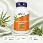 Натуральна добавка Now Foods Saw Palmetto Berries 550 мг Гелеві капсули