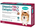 Жувальні таблетки від бліх, кліщів, глистів Simparica Trio для собак 10-20кг, 1 таблетка