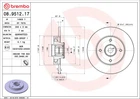 Гальмівний диск BREMBO (BR 08.9512.17)
