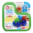 Дитячий сенсорний конструктор "Червоний трактор" Jelly Blox 932945, 12 деталей