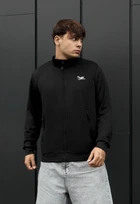 Олімпійка чоловіча стаф чорна з логотипом спортивна кофта Staff ja logo black XXL (402661)