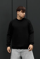 Свитшот мужской стаф черный спортивный Staff black S (402525)