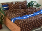 Комплект постільної білизни Tag Tekstil з компаньйоном сатин люкс бавовна 1.5 сп. (S481)