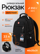 Міський рюкзак міцний SwissGear 33л водовідштовхувальний аудіопортом AUX і USB