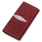 Кошелек женский STINGRAY LEATHER 18097 из натуральной кожи морского ската бордовый