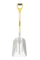 Лопата совковая MASTERTOOL 280х380х1100 мм снег/зерно из алюминия с деревянной ручкой и держаком 14-6279