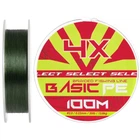 Шнур Select Basic PE 100m (темно-зеленый) #2.0/0.22mm 30lb/13.6kg