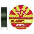 Шнур Select Basic PE 100m (темно-зеленый) #2.5/0.24mm 40lb/18.2kg