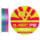 Шнур Select Basic PE 8x 150m (разноцветный) #1.0/0.14mm 18lb/8.2kg