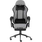 Геймерське крісло GT Racer X-2324 Fabric Gray/Black Suede