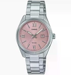 Женские часы Casio LTP-1302DD-4A1 розовые 50 м