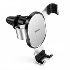 Автотримач для телефона HOCO CA56 Plus Armor metal gravity car holder Black Silver