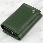Горизонтальное портмоне из кожи унисекс на магните ST Leather 19332 Зеленое