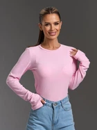 Жіночий лонгслів ISSA PLUS 15893 XXL рожевий