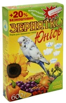 Корм Зернятко Юниор орех и сухофрукты для волнистых попугаев
