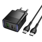 Зарядний пристрій Hoco USB/Type-C PD30W з кабелем Type-C-Type-C (CS112A_C_C)