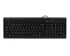 Клавиатура A4Tech KR-83 PS/2 (Black), черная, 104клав, Большой Enter Comfort Rounded Edge keyboard X-slim