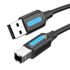 Кабель для принтера USB 2.0 AM/BM 0.5m PVC black Vention (COQBD) (355854)