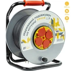 Удлинитель на катушке PowerPlant 40 м, 3x2.5мм2, 16A, 4 розетки, 100% медь (JY-20022/40)
