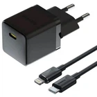 Сетевое зарядное устройство Baseus Palm Fast Charger 20W (1USB-C) + кабель Type-C to Lightning (E01164) (Cluster Black) (260734)