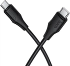 Кабель Hoco X124 Bien 60W silicone charging data cable C to C Black (6942007664448)