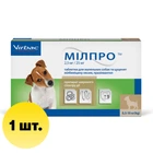 Таблетки от гельминтов Милпро (Milpro) для щенков и мелких пород собак 2,5 мг/25 мг, 0,5 – 10 кг, 1 таблетка (306928)