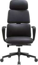 Крісло офісне ергономічне OfficePro Delicate OC690BK Black PVC екошкіра м'які підлокітники підголівник самоадаптивний механізм нахил до 160° газліфт 3 клас до 110 кг зріст до 185 см (OC690BK)