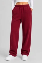 Спортивні штани жіночі однотонні бордовий 257R650 AGER XL