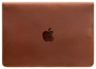 Кожаный чехол-конверт на магнитах для MacBook 15 дюйм, светло-коричневый, натуральная кожа Crazy Horse, ручная работа, 38×25,5 см 58677