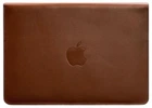 Кожаный чехол-конверт на магнитах для MacBook 15-16 дюйм, светло-коричневый, натуральная кожа Krast, ручная работа, 39,5×28 см 58642