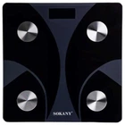Смарт весы электронные Sokany 26х26 см до 180 кг с Bluetooth Черный SK-19029B