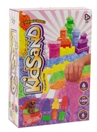 Кинетический песок KidSand с формочками цветной 1 кг DANKO TOYS (KS-04-13U)